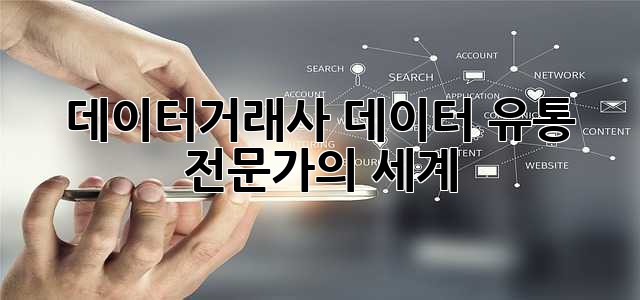 데이터거래사: 데이터 유통 전문가의 세계