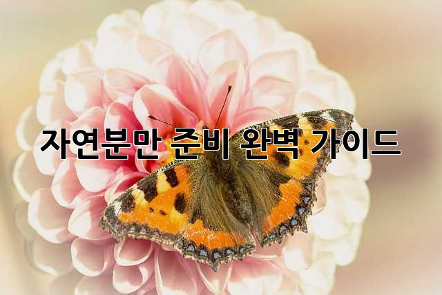 자연분만 준비 완벽 가이드