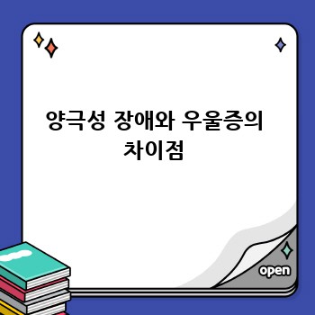 양극성 장애와 우울증의 차이점