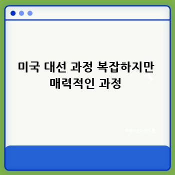 미국 대선 과정 복잡하지만 매력적인 과정