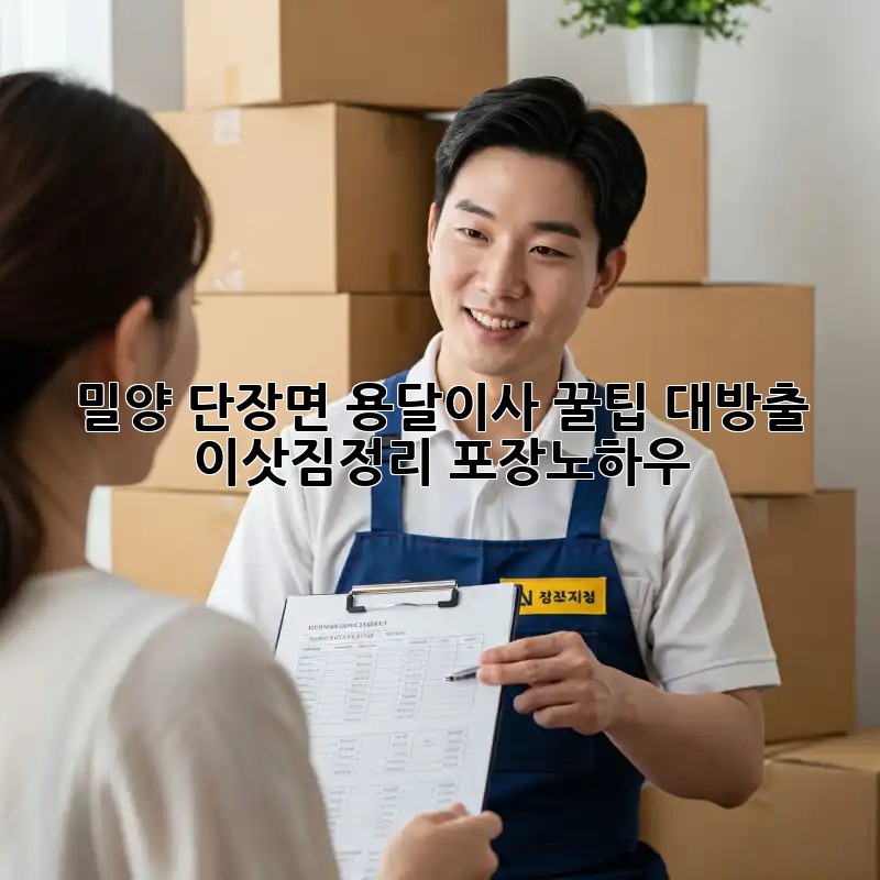 밀양 단장면 용달이사🚚💨 꿀팁 대방출! #이삿짐정리 #포장노하우