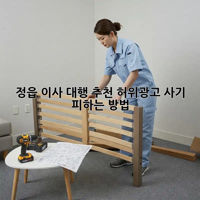 정읍 이사 대행 추천: 허위광고, 사기 피하는 방법!