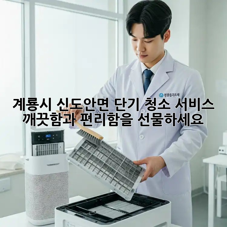계룡시 신도안면 단기 청소 서비스: 깨끗함과 편리함을 선물하세요!