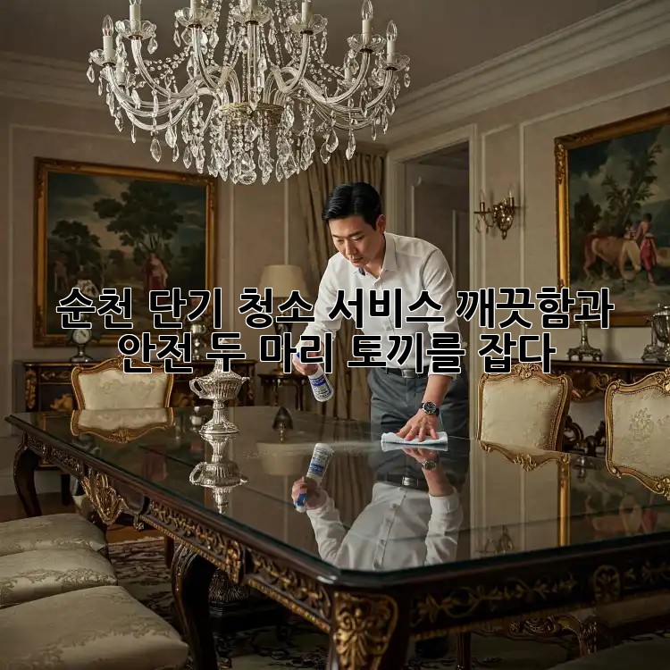 순천 단기 청소 서비스: 깨끗함과 안전, 두 마리 토끼를 잡다!