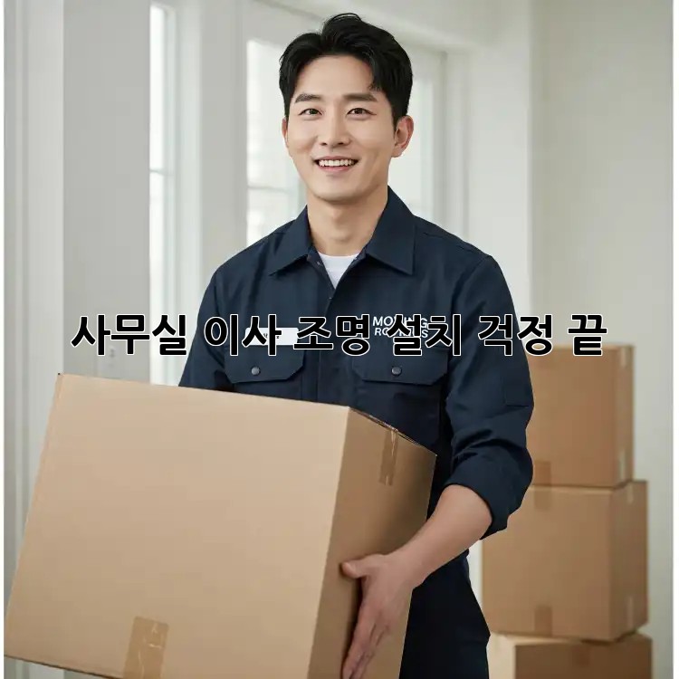 사무실 이사? 조명 설치 걱정 끝! ✨