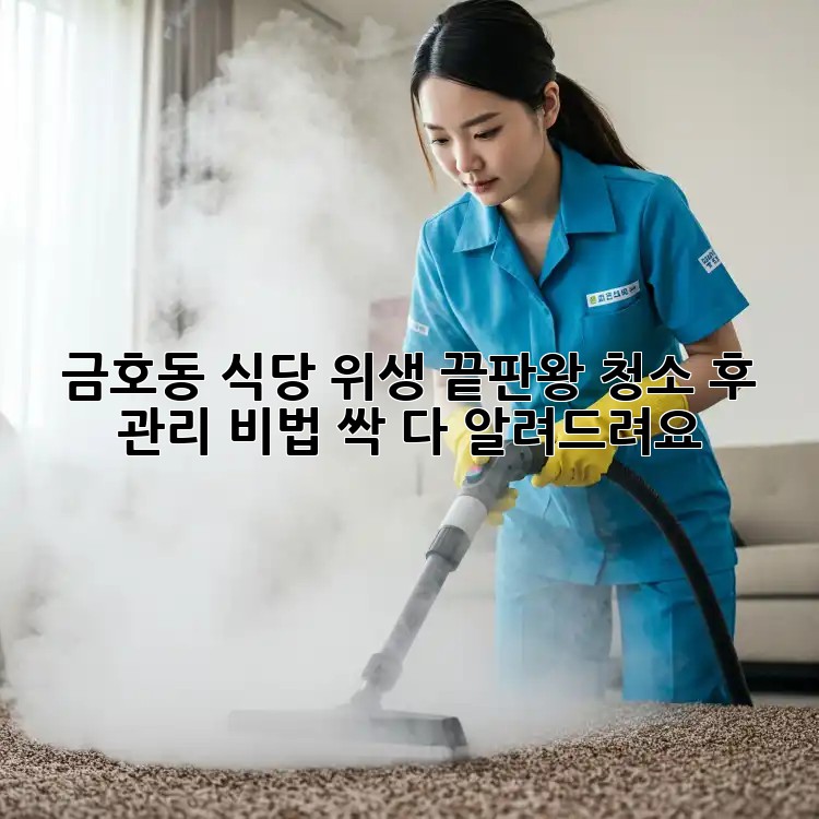 금호동 식당 위생 끝판왕! 청소 후 관리 비법 싹 다 알려드려요✨