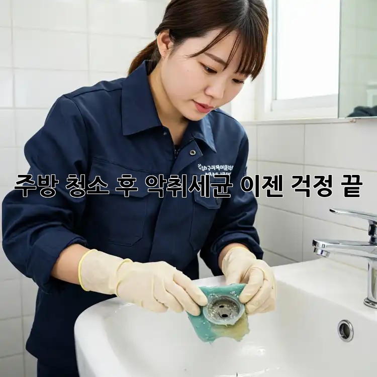 주방 청소 후 악취&세균, 이젠 걱정 끝!