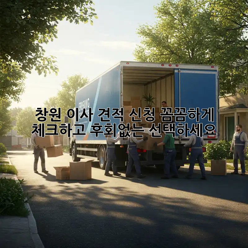 창원 이사 견적 신청, 꼼꼼하게 체크하고 후회없는 선택하세요!
