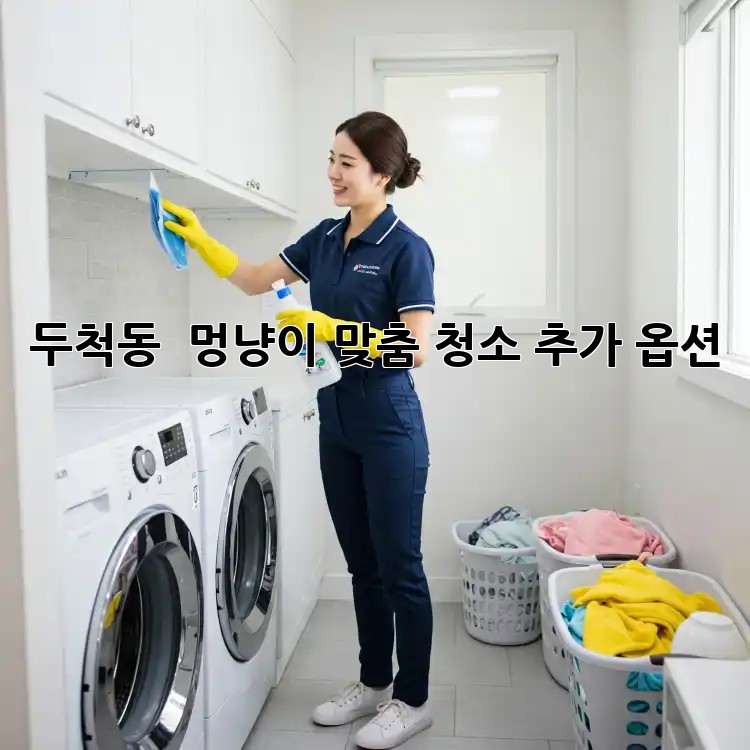 두척동 🐾 멍냥이 맞춤 청소 추가 옵션! ✨