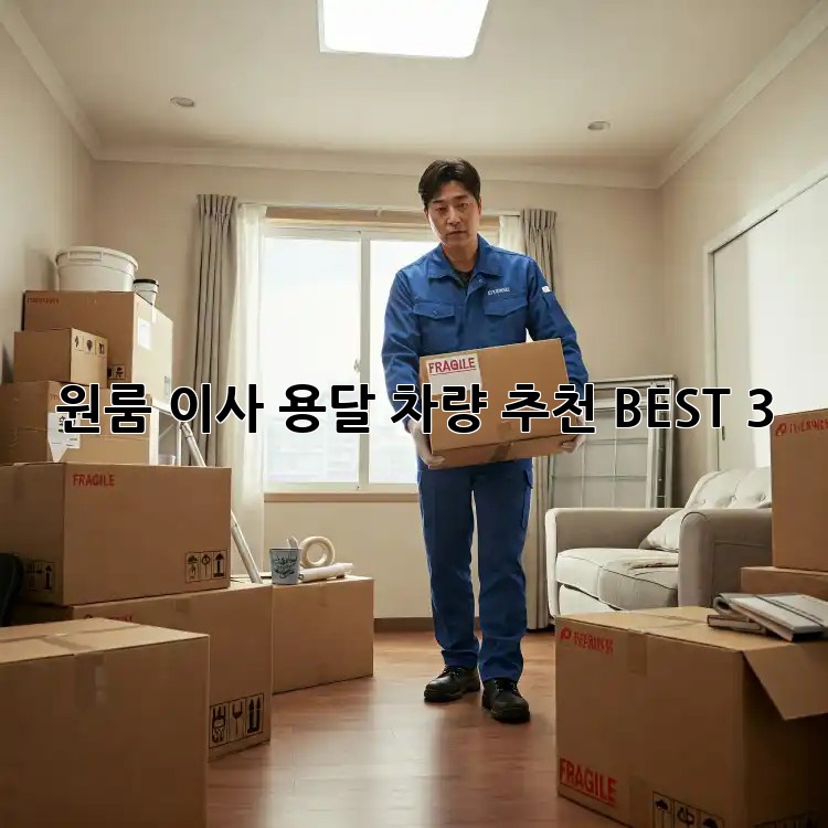 원룸 이사? 용달 차량 추천 BEST 3!
