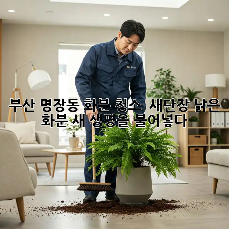 부산 명장동 화분 청소 & 새단장: 낡은 화분, 새 생명을 불어넣다!