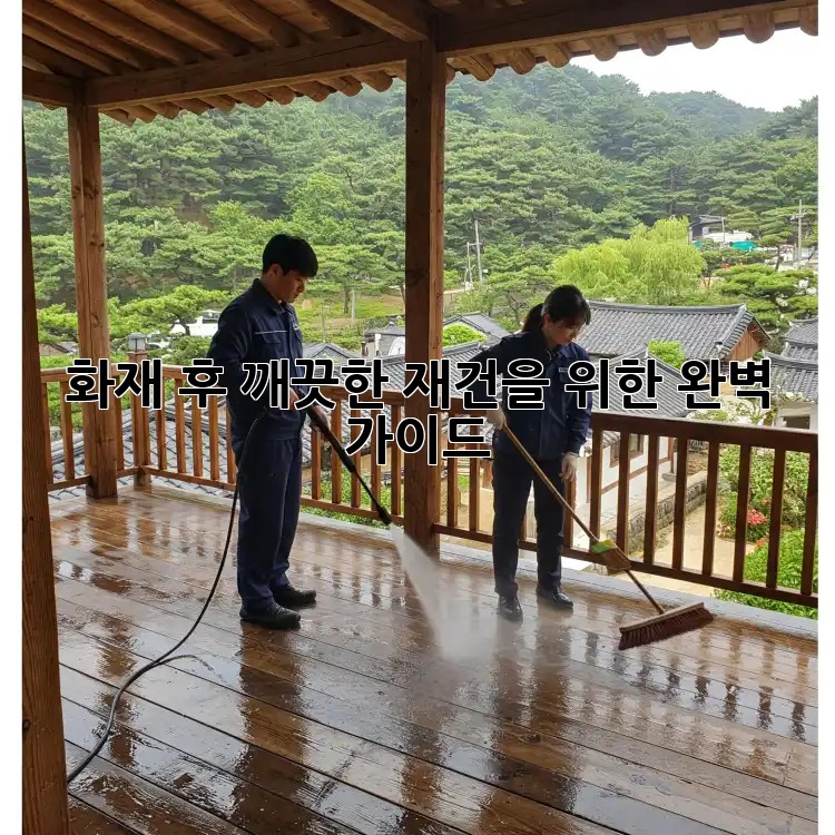 화재 후, 깨끗한 재건을 위한 완벽 가이드
