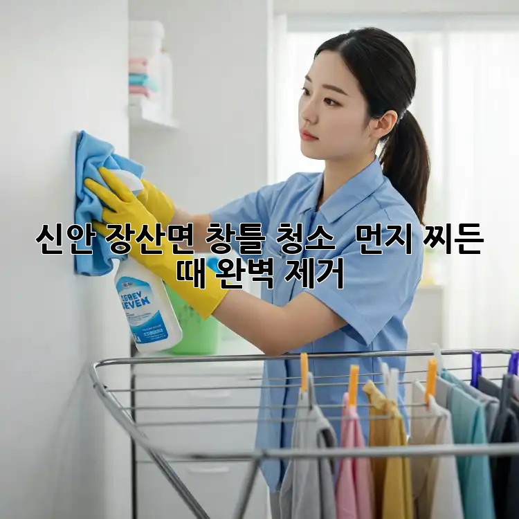 신안 장산면 창틀 청소 : 먼지, 찌든 때 완벽 제거!