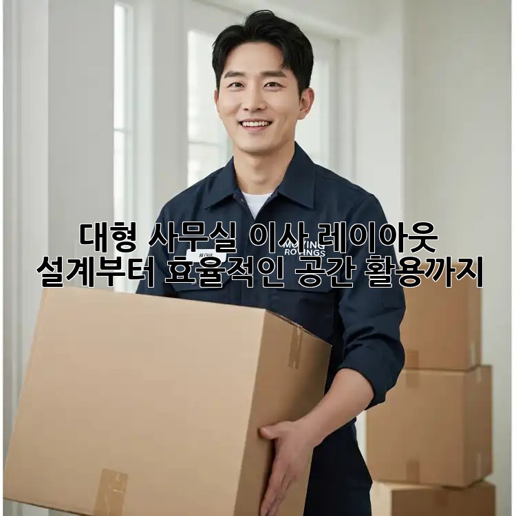 대형 사무실 이사? 레이아웃 설계부터 효율적인 공간 활용까지!