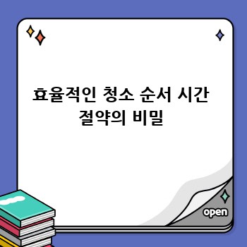 효율적인 청소 순서 시간 절약의 비밀