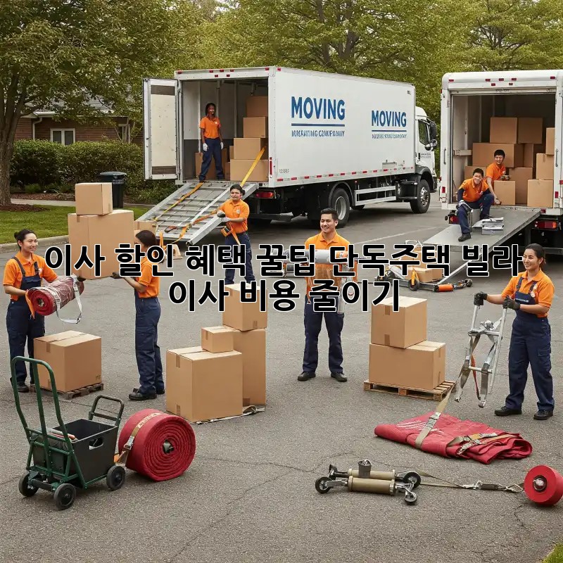 이사 할인 혜택 꿀팁! 단독주택, 빌라 이사 비용 줄이기
