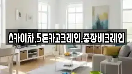 스카이차.5톤카고크레인.중장비크레인