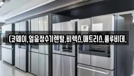 (코웨이,얼음정수기렌탈,비렉스,매트리스,룰루비데,