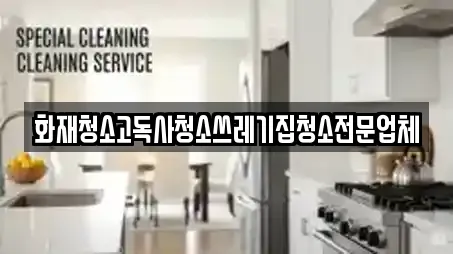 화재청소고독사청소쓰레기집청소전문업체