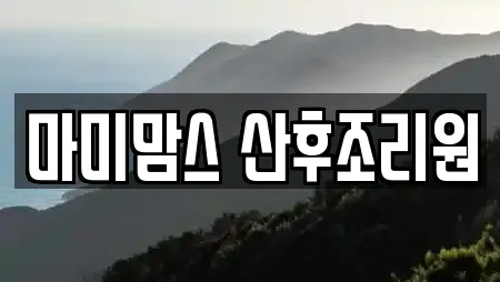 마미맘스 산후조리원