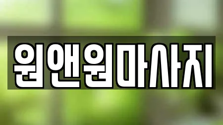 원앤원마사지