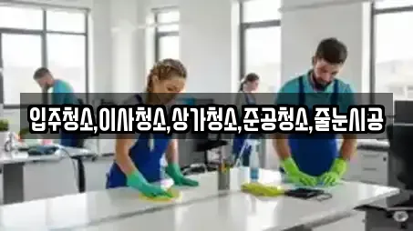입주청소,이사청소,상가청소,준공청소,줄눈시공