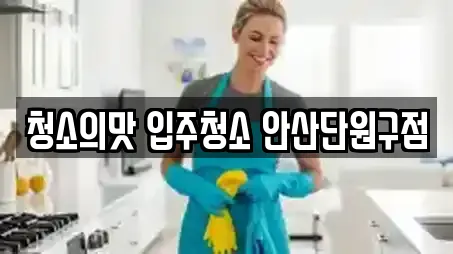 청소의맛 입주청소 안산단원구점