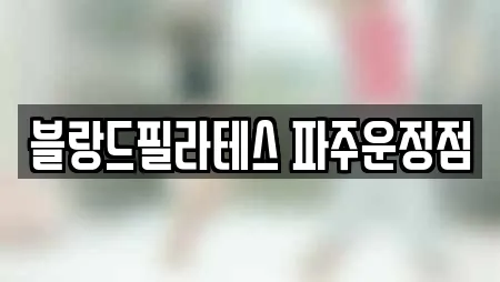 블랑드필라테스 파주운정점
