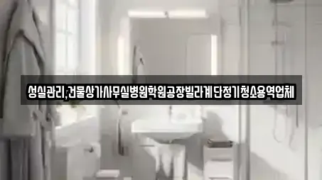 성실관리,건물상가사무실병원학원공장빌라계단정기청소용역업체