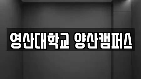 영산대학교 양산캠퍼스