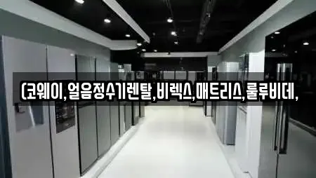 (코웨이,얼음정수기렌탈,비렉스,매트리스,룰루비데,