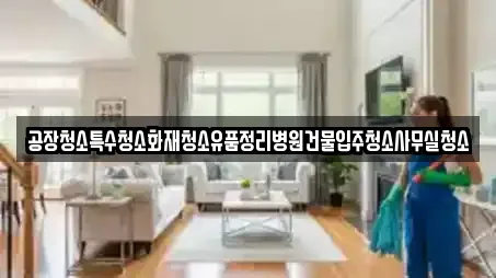 공장청소특수청소화재청소유품정리병원건물입주청소사무실청소