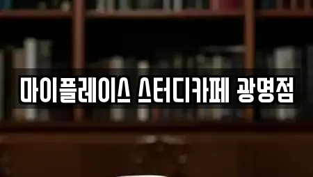 마이플레이스 스터디카페 광명점