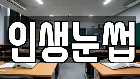 인생눈썹