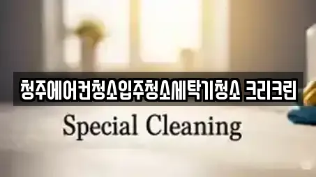 청주에어컨청소입주청소세탁기청소 크리크린