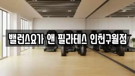 밸런스요가 앤 필라테스 인천구월점