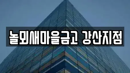놀뫼새마을금고 강산지점