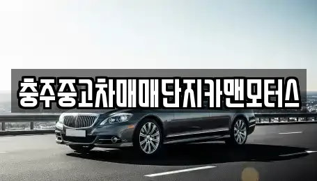 충주중고차매매단지카맨모터스