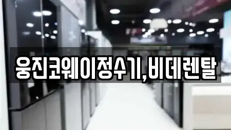 웅진코웨이정수기,비데렌탈