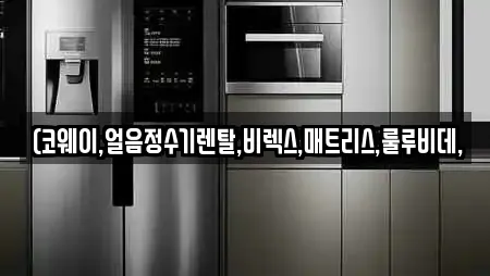 (코웨이,얼음정수기렌탈,비렉스,매트리스,룰루비데,