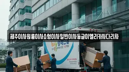 제주이사원룸이사소형이사일반이사동글이엘리카사다리차