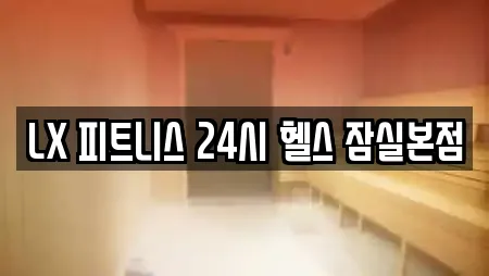LX 피트니스 24시 헬스 잠실본점