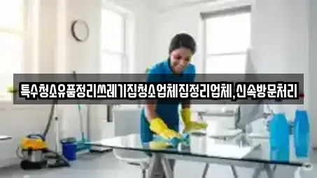 특수청소유품정리쓰레기집청소업체집정리업체,신속방문처리