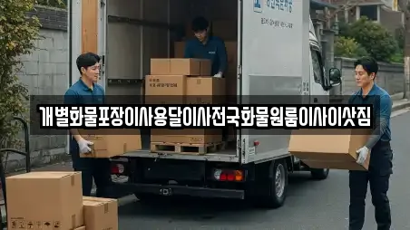 개별화물포장이사용달이사전국화물원룸이사이삿짐