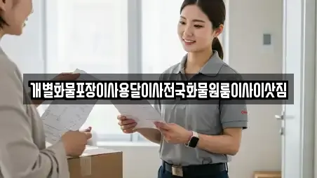 개별화물포장이사용달이사전국화물원룸이사이삿짐