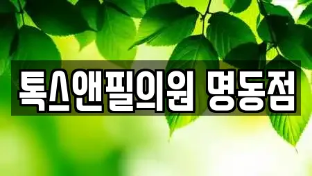 톡스앤필의원 명동점
