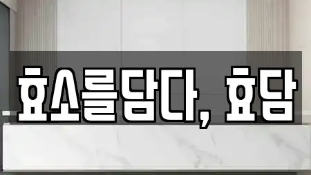 효소를담다, 효담
