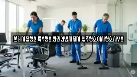 쓰레기집청소.특수청소.반려견냄새제거.입주청소.이사청소.사무소