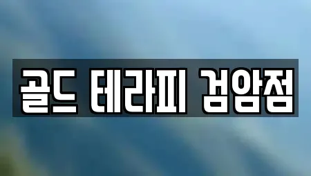 골드 테라피 검암점