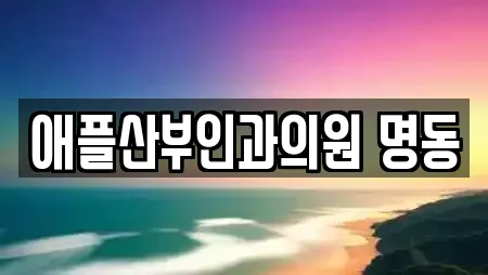 애플산부인과의원 명동